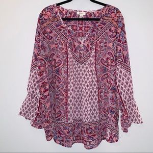 Style & Co Plus Size Peasent Blouse